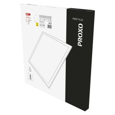 LED panel PROXO 60 x 60 cm / 10 mm, 33 W, 4 100 lm, vstavaný, neutr. biela, UGR<19, IP20