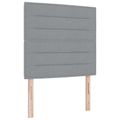 vidaXL Posteľ boxspring s matracom Svetlosivá 120 x 190 cm Látka