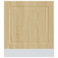 vidaXL Panel umývačky riadu Porto dub sonoma 60x1,5x57 cm kompozitné drevo