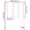 vidaXL Čelo postele medovo-hnedé 80,5x4x100 cm masívna borovica