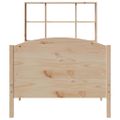vidaXL Posteľ s knižnicou bez matraca 75x190 cm borovicový masív