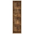 vidaXL Knižnica staré drevo 40x24x176 cm kompozitné drevo