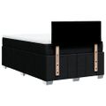 vidaXL Boxspring posteľ s matracom čierna 120x190 cm látka