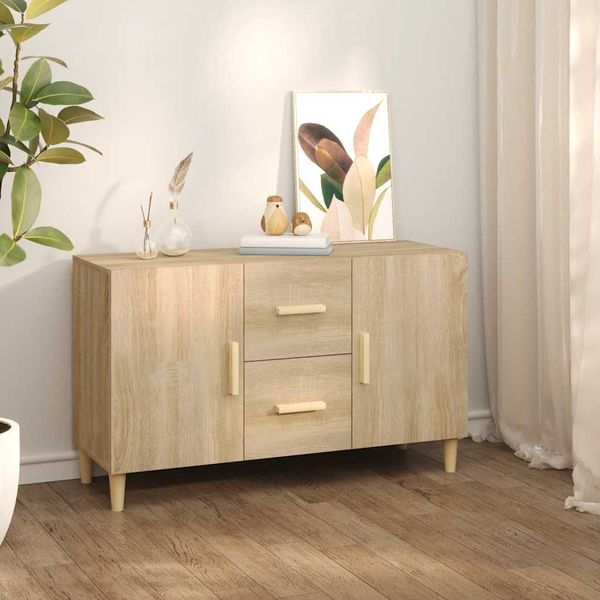 vidaXL Komoda, dub sonoma 100x36x60 cm, kompozitné drevo
