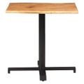 vidaXL Bistro stolík s nepravidelnými hranami 80x80x75 cm akáciový masív