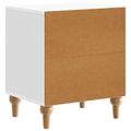 vidaXL Nočný stolík 2 ks Biela s vysokým leskom 43 x 34,5 x 50 cm