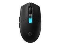 Myš - hranie - optická - 6 tlačidiel - bezdrôtová - 2,4 GHz, Bluetooth - prijímač USB Logitech LIGHTSPEED - čierna
