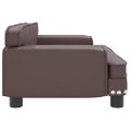 vidaXL Detská pohovka hnedá 70x45x30 cm umelá koža