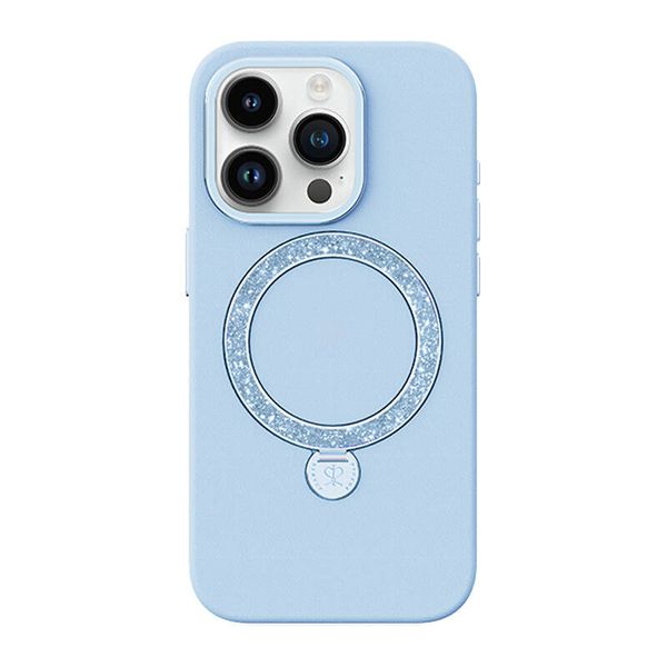 Joyroom PN-15L2 puzdro Dancing Circle pre iPhone 15 Pro (modré)