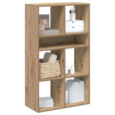vidaXL Knižnica dub artisan 66x31x112 cm kompozitné drevo
