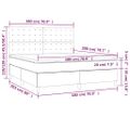 vidaXL Boxspring posteľ s matracom a LED čierna 180x200 cm umelá koža