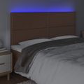 VidaXL Čelo postele hnedé 160x5x118/128 cm umelá koža