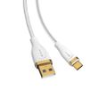 Kábel Devia Star EC311 USB - USB-C 1,5 m 2,4A biely