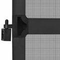 vidaXL Hinged Hmyzová sieť Antracitová a čierna 100 x 215 cm