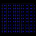 vidaXL LED svetelný rozprávkový záves 3x3 m 300 LED modrý 8 funkcií
