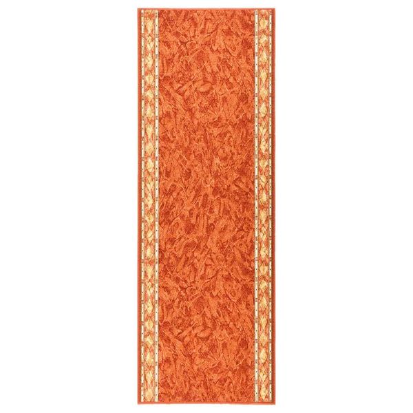 vidaXL Koberec behúň tehlový 80x250 cm protišmykový