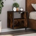 vidaXL Nástenné nočné stolíky 2 ks dymový dub 40x31x39,5 cm