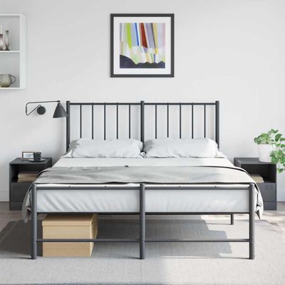 vidaXL Nočné stolíky 2 ks antracitové 34,5x39x44 cm oceľ