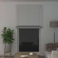 vidaXL Žalúzia Biely 213 x 110 cm 25 mm PVC