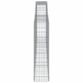vidaXL Oblúkové gabionové koše 10 ks 400x30x120/140 cm pozink. železo
