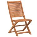 vidaXL Skladacie záhradné stoličky 8 ks 51x66x95 cm akáciový masív