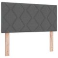 vidaXL Posteľ s pružinovým rámom Tmavo šedá 200 x 90 cm látka