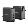 Nástenná nabíjačka Minix P165 s technológiou GaN, 3 portmi USB-C a 1 portom USB-A