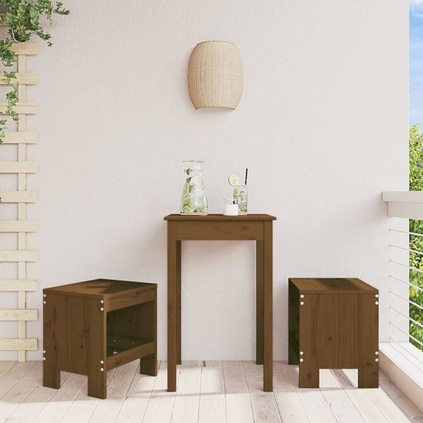 vidaXL Záhradné stoličky 2 ks medovohnedé 40x36x45 cm masívna borovica