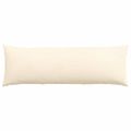 vidaXL Vankúše na pohovku 2 pcs Krémová 120 x 40 cm Kordúrová tkanina