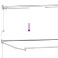 vidaXL Sklopná markíza Oranžová, čierna a žltá 3 x 2 m