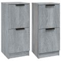 vidaXL Komody 2 ks sivý dub sonoma 30x30x70 cm spracované drevo