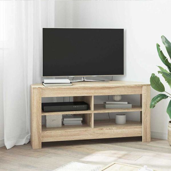 vidaXL RohováTVskriňa Sonoma dub 102 x 40,5 x 45 cm Kompozitné drevo