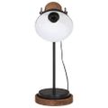 vidaXL Stolová lampa 25 W čierna 17x17x50 cm E27