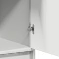 vidaXL Highboard Biela 41 x 40 x 135 cm Kompozitné drevo