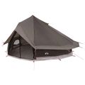 vidaXL Tipi stan 18-miestny Hnedá Šedá Polyester a oceľ