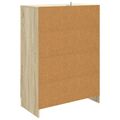 vidaXL Servírovacia skriňa so zásuvkou Dub sonoma 66 x 34,5 x 92 cm
