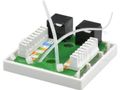 Zásuvka NEKU CAT5E UTP 2 x RJ45 na omietku biela Zásuvka NEKU CAT5E UTP 2 x RJ45 na omítku bílá