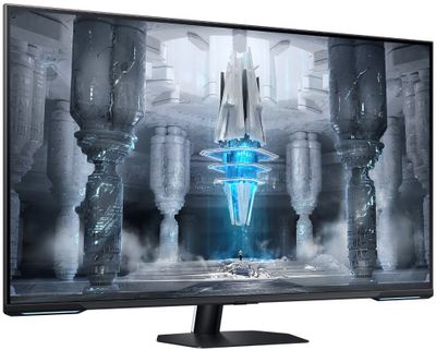 Samsung Odyssey Neo/G70NC/43"/VA/4K UHD/144Hz/1ms/Čierno-bielo/2R LED monitor, herný, Smart, 43", VA, 3840x2160, 16:9, 144Hz, 1ms, 400cd/m2, 2x HDMI, DisplayPort, 2x USB, LAN, Wi-Fi, Bluetooth, V