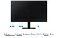 Samsung ViewFinity S8/S80D/27"/IPS/4K UHD/60Hz/5ms/Black/2R LED monitor, 27", 3840×2160, IPS, 5ms, 350cd/m2, HDMI, DisplayPort, 3× USB, Pivot, čierny, energ. tr. F