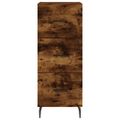 vidaXL Vysoká skrinka dymový dub 34,5x34x180 cm spracované drevo