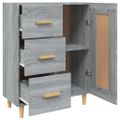 vidaXL Komoda sivý dub sonoma 69,5x34x90 cm spracované drevo