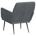 vidaXL Kreslo tmavosivé 62x79x79 cm zamat