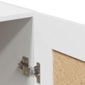 vidaXL Komoda biela 69,5x34x90 cm spracované drevo
