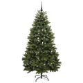 vidaXL Umelý Sklápací Vianočný Stromček Zelená 210 cm PVC a oceľ