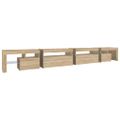 vidaXL TV skrinka s LED svetlami dub sonoma 290x36,5x40 cm