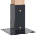vidaXL podstavce stĺpikov štvorcové 4 ks Antracit 71x71 mm