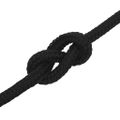 vidaXL Pracovné lano čierne 12 mm 250 m polyester