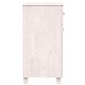 vidaXL Komoda HAMAR, biela 113x40x80 cm, borovicový masív