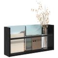 vidaXL Regál na časopisy Čierny dub 60 x 12 x 30 cm Kompozitné drevo