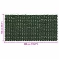 vidaXL Balkónový plôtik s listami Tmavozelená 300 x 150 cm